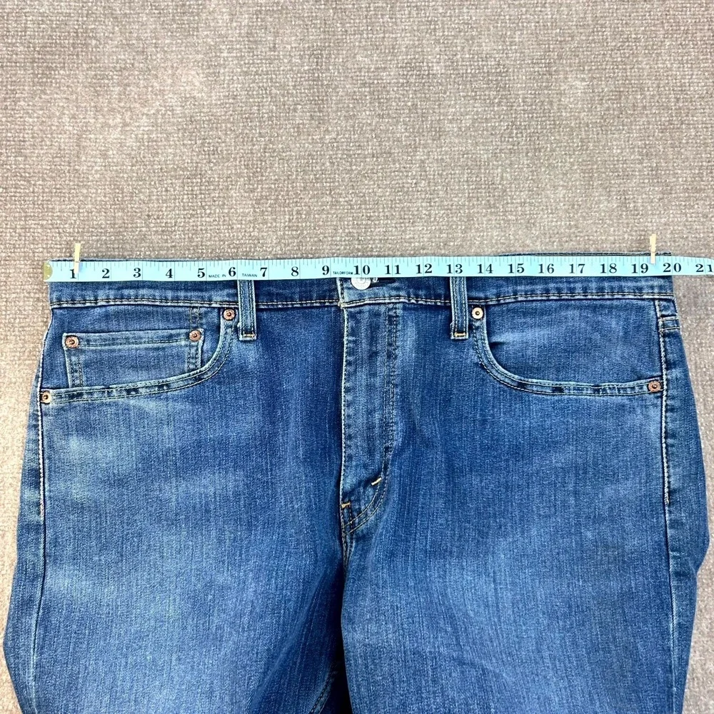 Levis 502 Jeans Mens 38x30 Blue Denim‎ Cotton Stretch All Season Tech Taper Fit